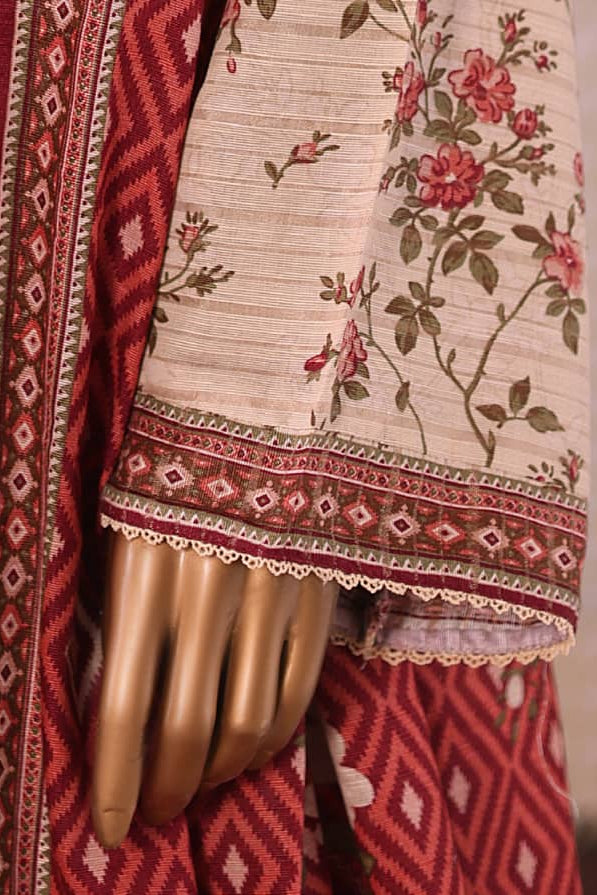 Bin Saeed Floral Tea Khaddar