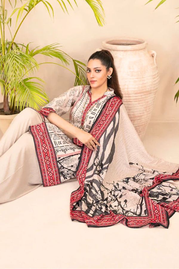 D-2197 - Hamna - Stitched Farshi Shalwar By Tawakkal Fabrics