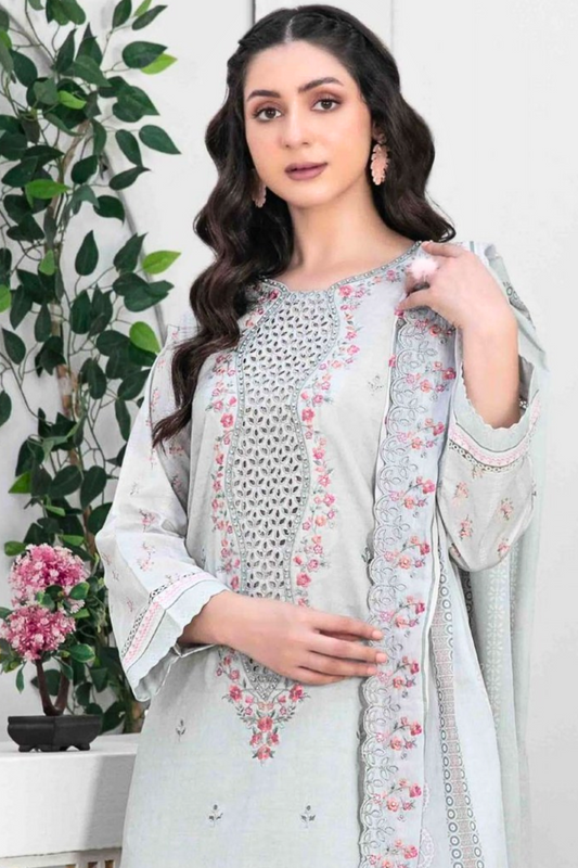 Premium Tawakkal Lawn Fabric Closeup