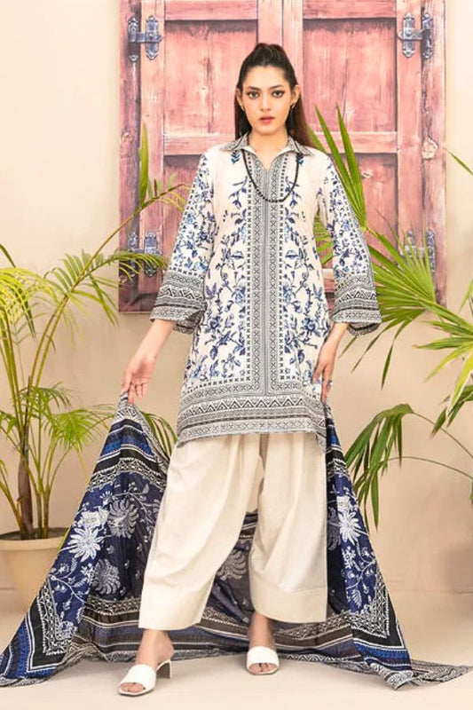 D-2201 - Hamna - Stitched  Farshi Shalwar  By Tawakkal Fabrics