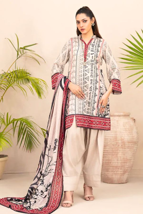 D-2197 - Hamna - Stitched  Farshi Shalwar  By Tawakkal Fabrics