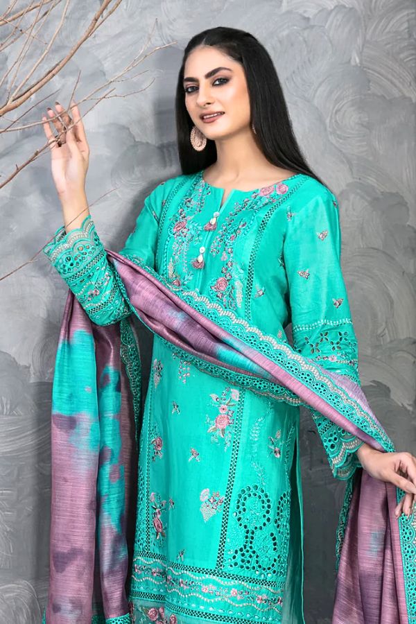 D-2486-Hyza Vol-1- Ready To Wear Lawn By Tawakkal Fabrics