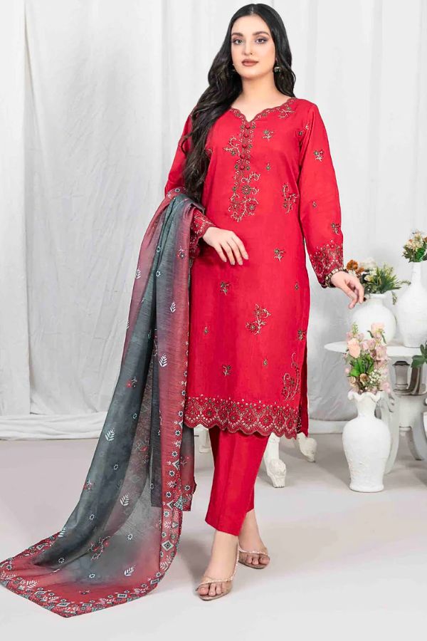 D-2828 Tawakkal Embroidrred lawn