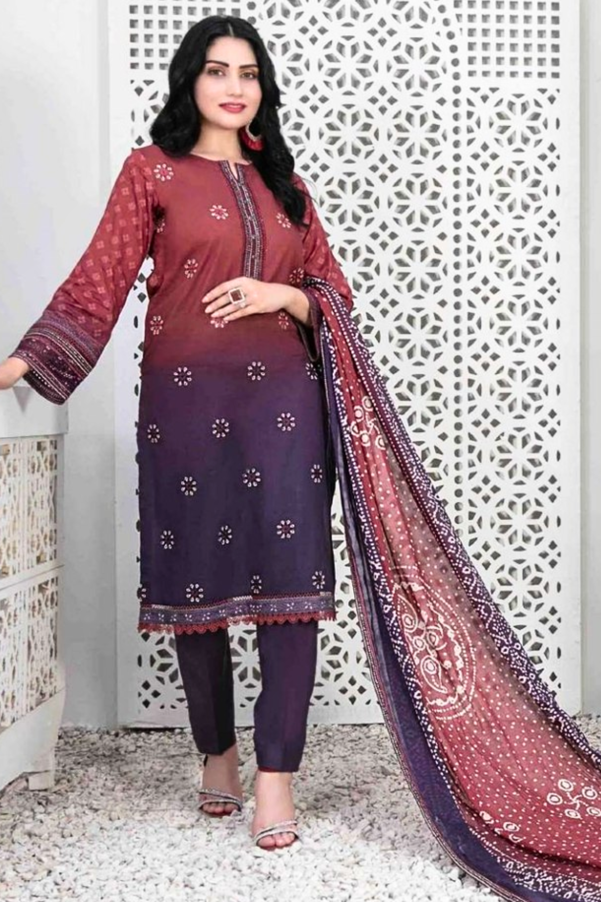 Tawakkal New Collection 2025 Embroidered Lawn Suit